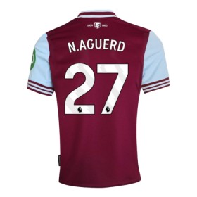 Günstige Fußballtrikots West Ham United N. Aguerd 27 Heimtrikot 2024-25 Kurzarm